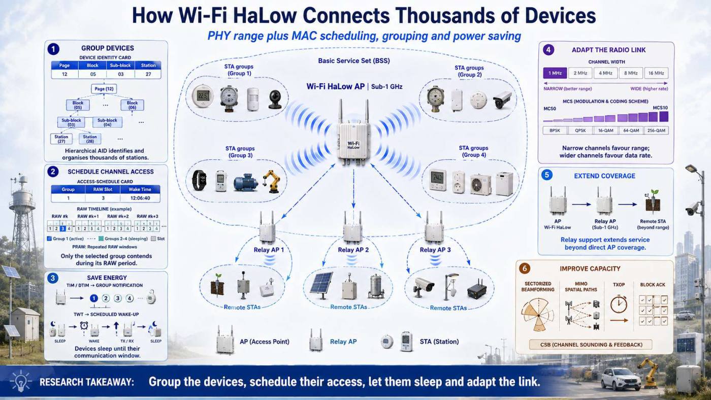 Slide 3 of 5 from the visual summary of “Analyzing the Suitability of IEEE 802.11ah for Next Generation Internet of Things: A Comparative Study”