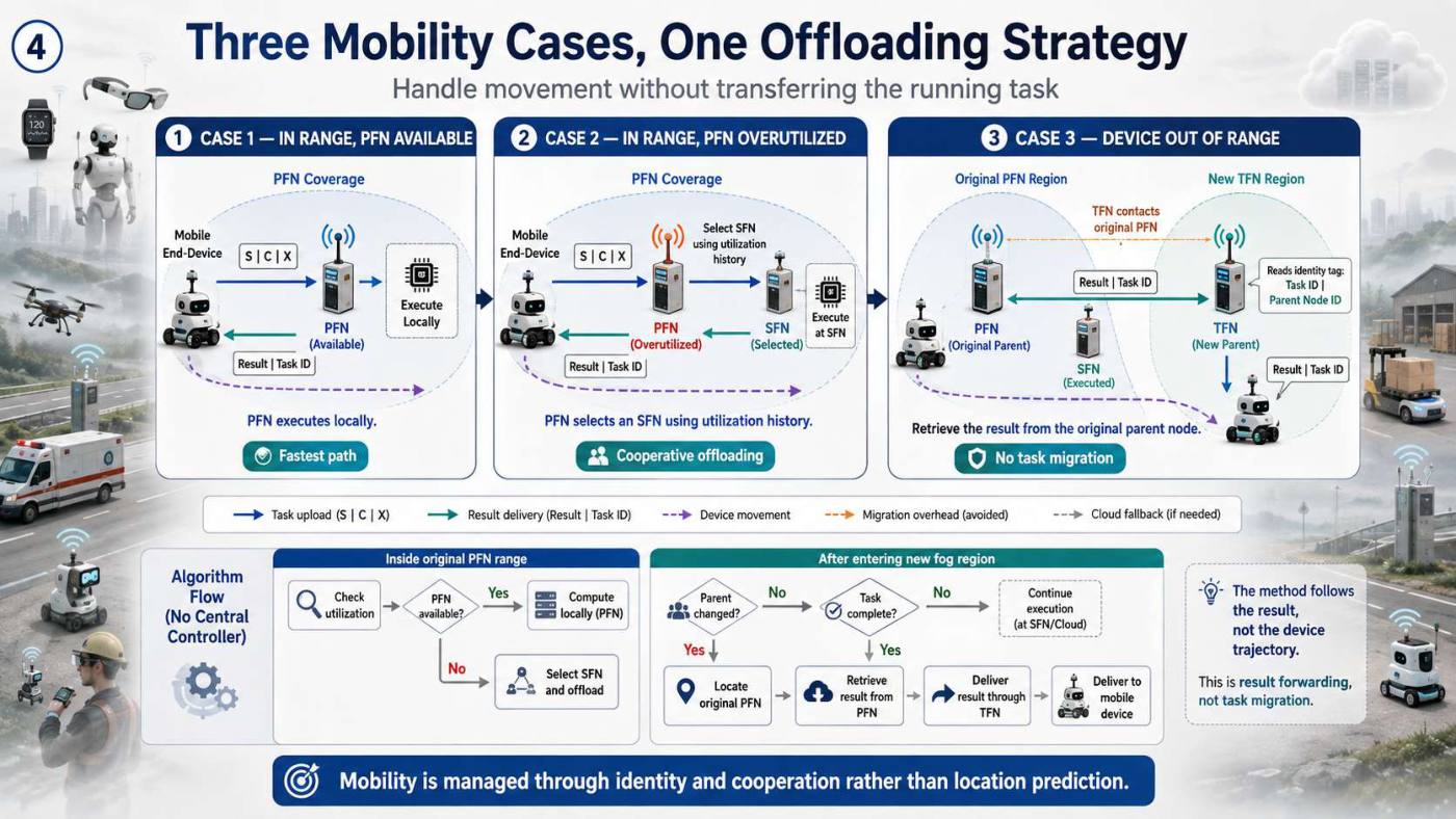 Slide 4 of 5 from the visual summary of “Mobility-aware Task Offloading in Fog-Assisted Networks”